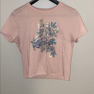 Aeropostale pink graphic tee